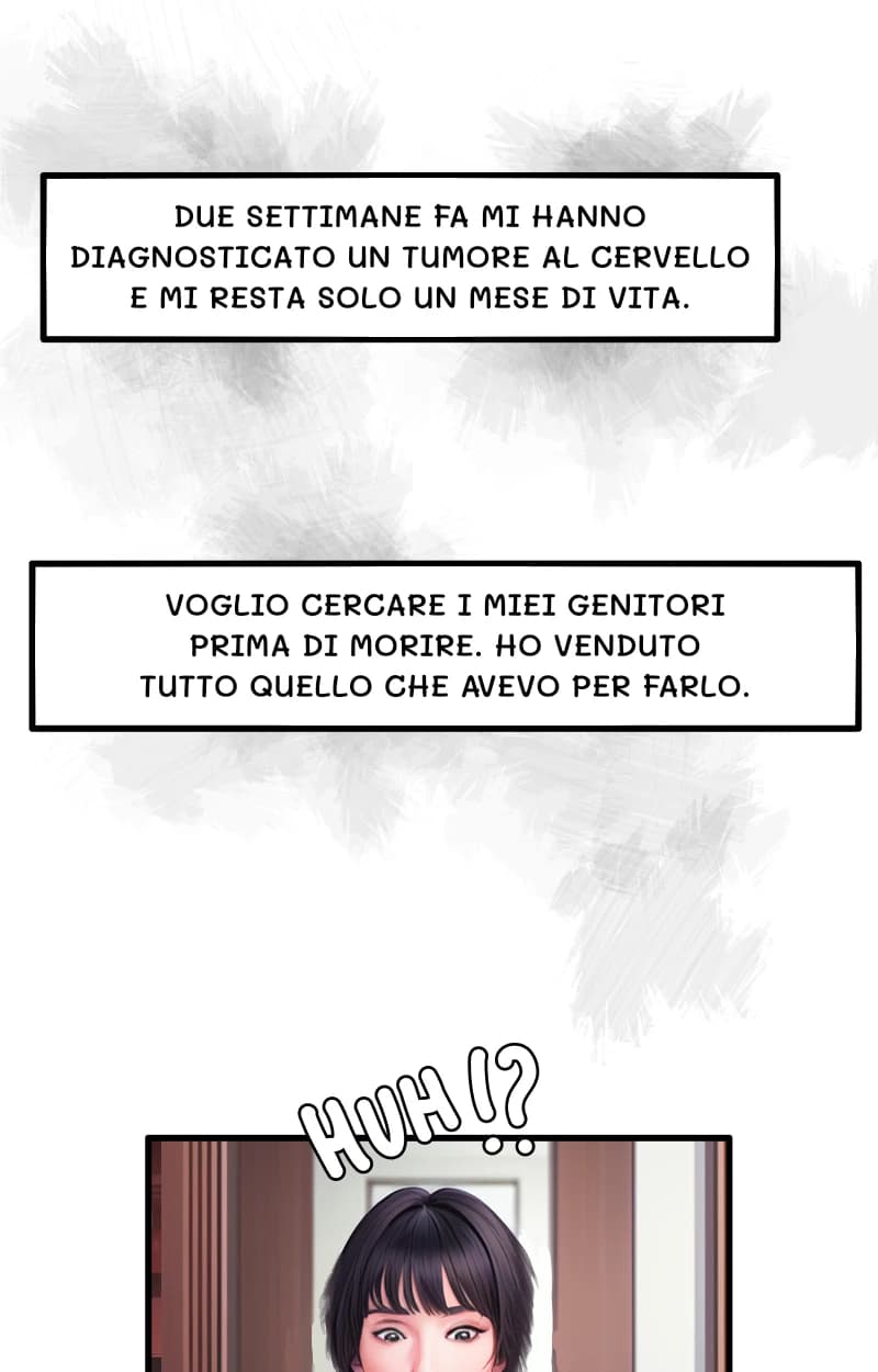 DUE SETTIMANE FA MI HANNO DIAGNOSTICATO UN TUMORE AL CERVELLO E MI RESTA SOLO UN MESE DI VITA.
VOGLIO CERCARE I MIEI GENITORI PRIMA DI MORIRE. HO VENDUTO TUTTO QUELLO CHE AVEVO PER FARLO.