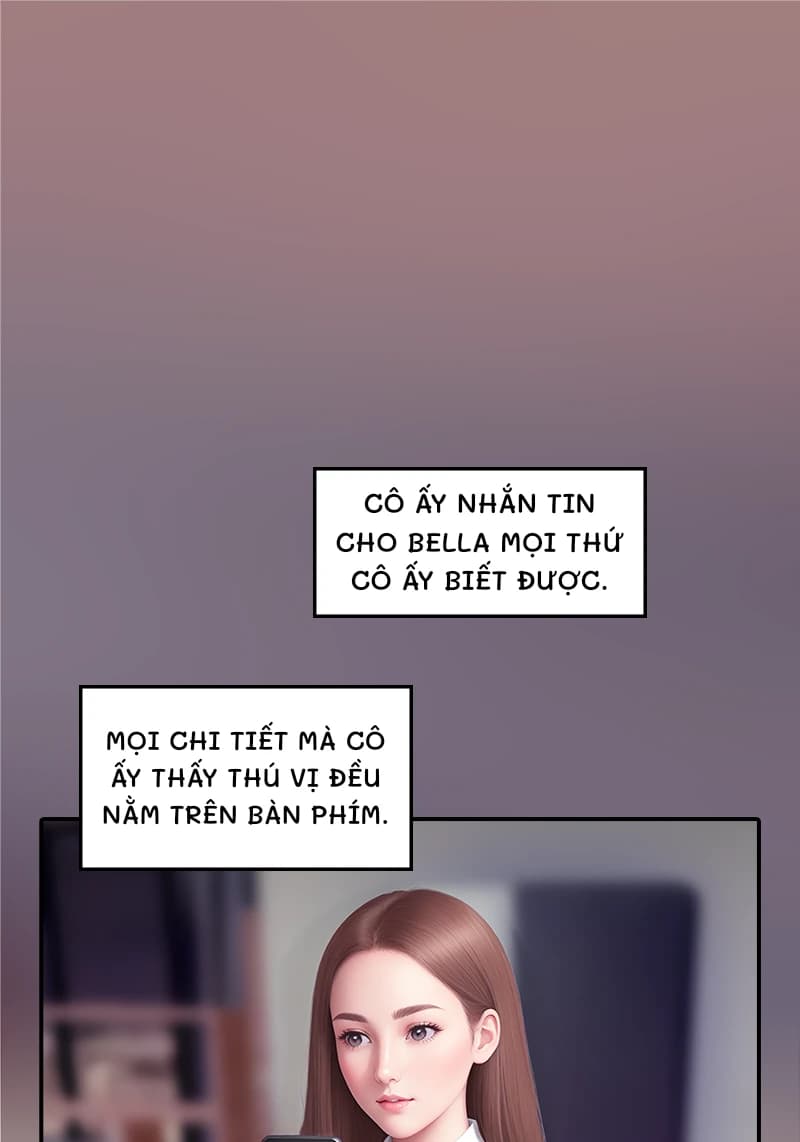 Cô ấy nhắn tin cho Bella mọi thứ cô ấy biết được.
Mọi chi tiết mà cô ấy thấy thú vị đều nằm trên bàn phím.