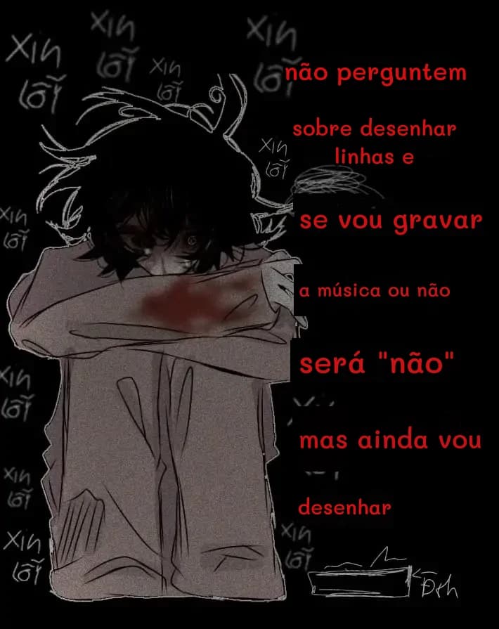 não perguntem
sobre desenhar linhas e
se vou gravar
a música ou não
será "não"
mas ainda vou
desenhar