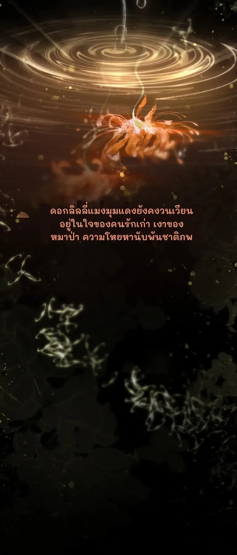 ดอกลิลลี่แมงมุมแดงยังคงวนเวียนอยู่ในใจของคนรักเก่า เงาของหมาป่า ความโหยหานับพันชาติภพ