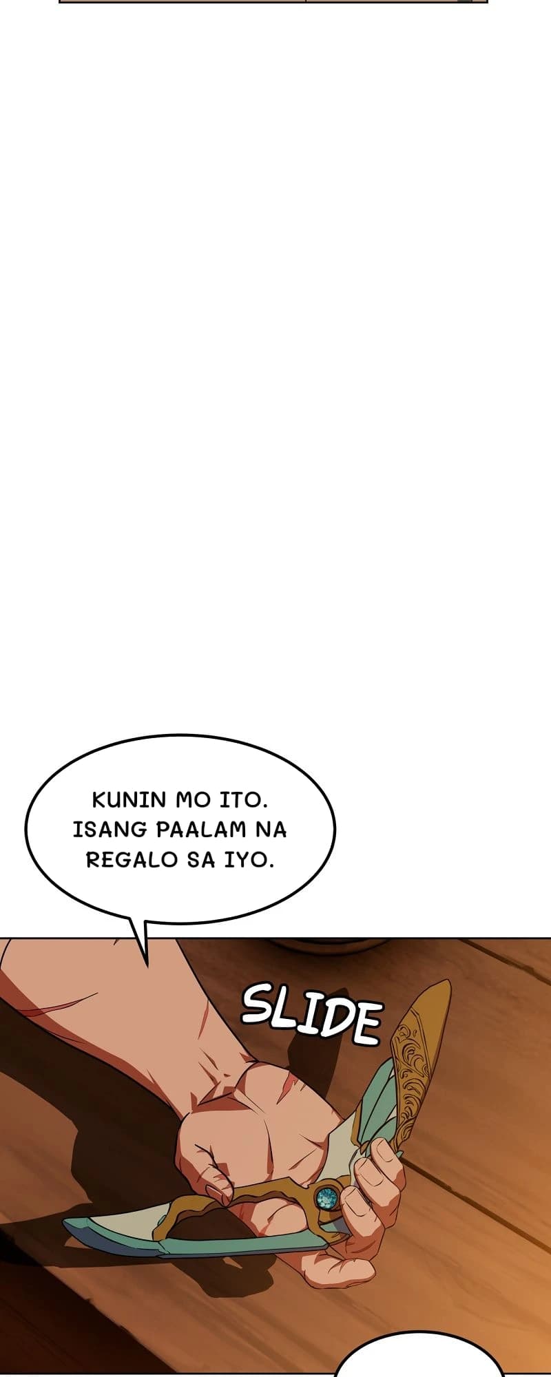 Kunin mo ito. Isang paalam na regalo sa iyo.