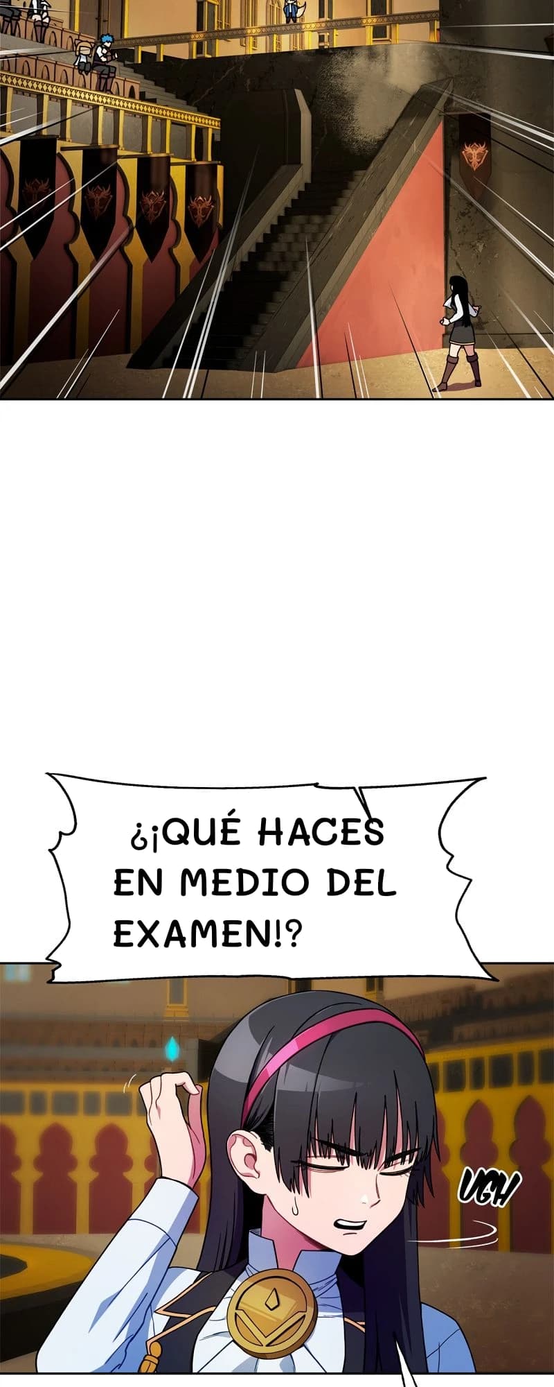 ¿¡Qué haces en medio del examen!?