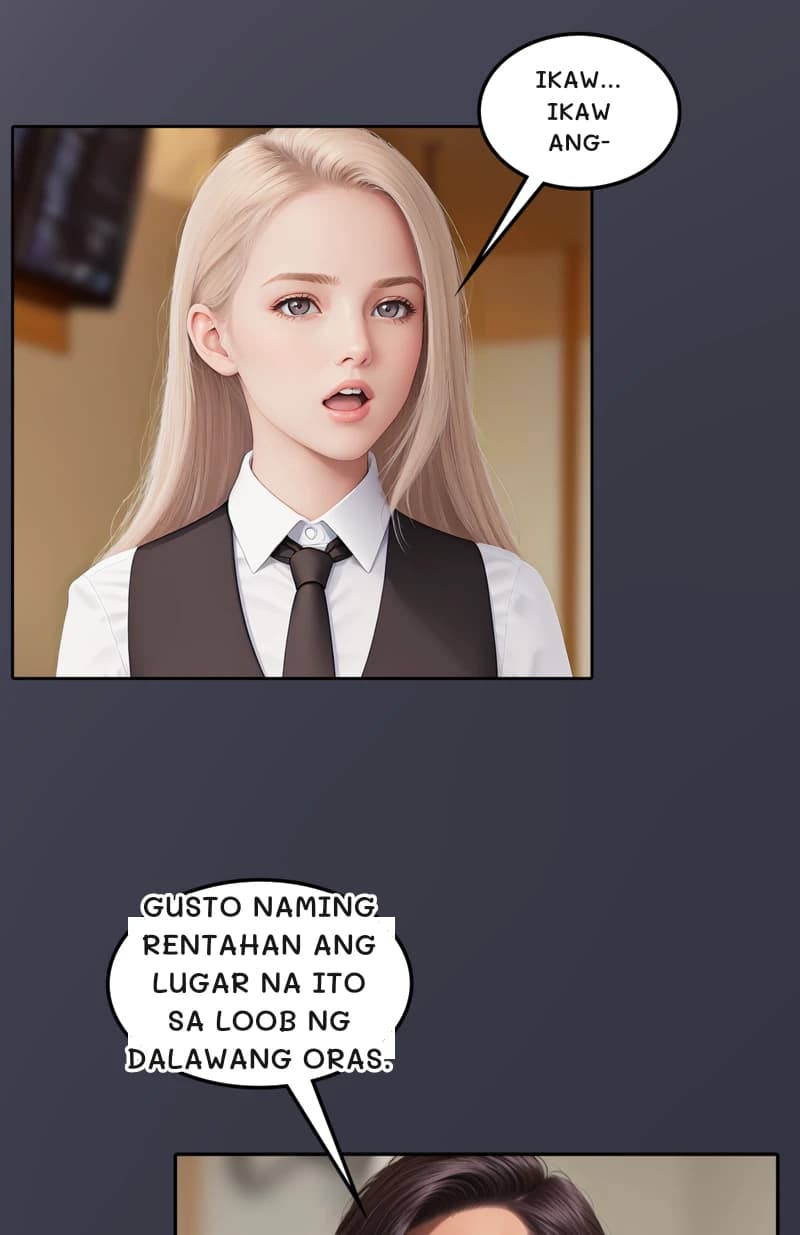 Ikaw... Ikaw ang-
Gusto naming rentahan ang lugar na ito sa loob ng dalawang oras.