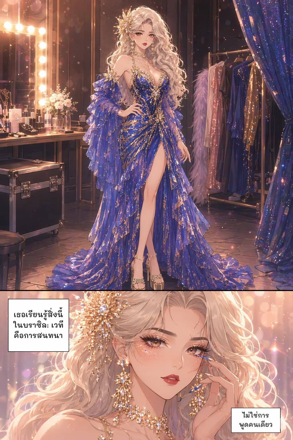 เธอเรียนรู้สิ่งนี้ในบราซิล: เวทีคือการสนทนา
ไม่ใช่การพูดคนเดียว