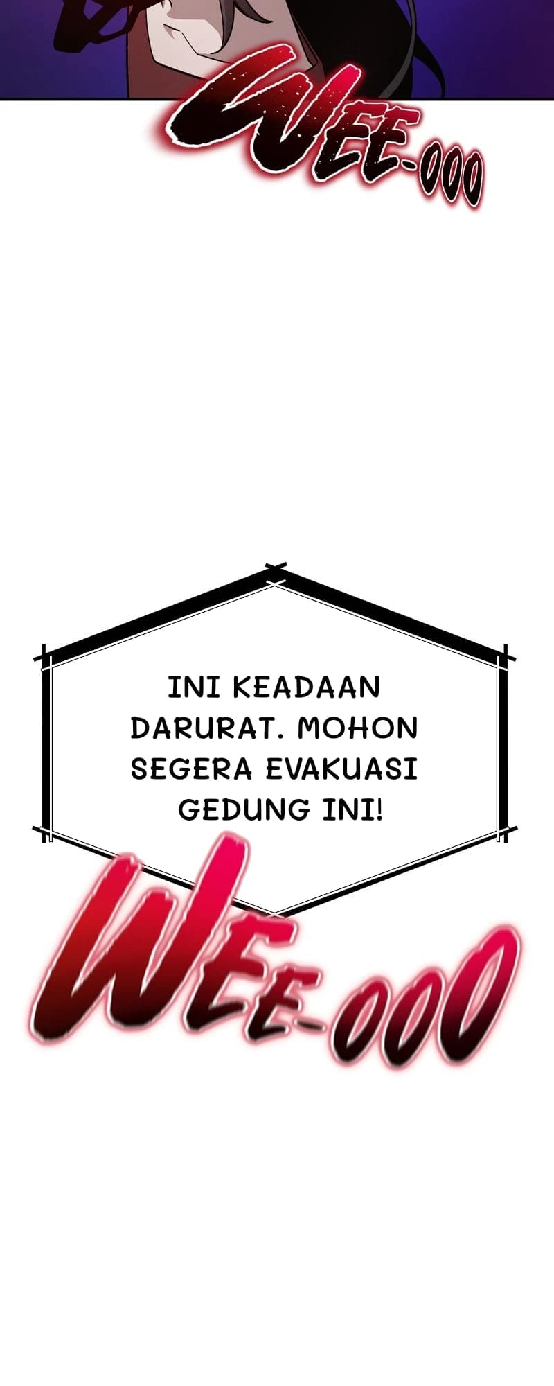 Ini keadaan darurat. Mohon segera evakuasi gedung ini!