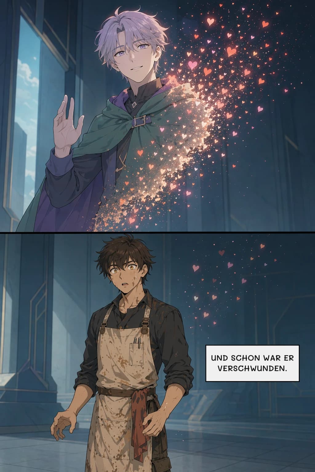 UND SCHON WAR ER VERSCHWUNDEN.