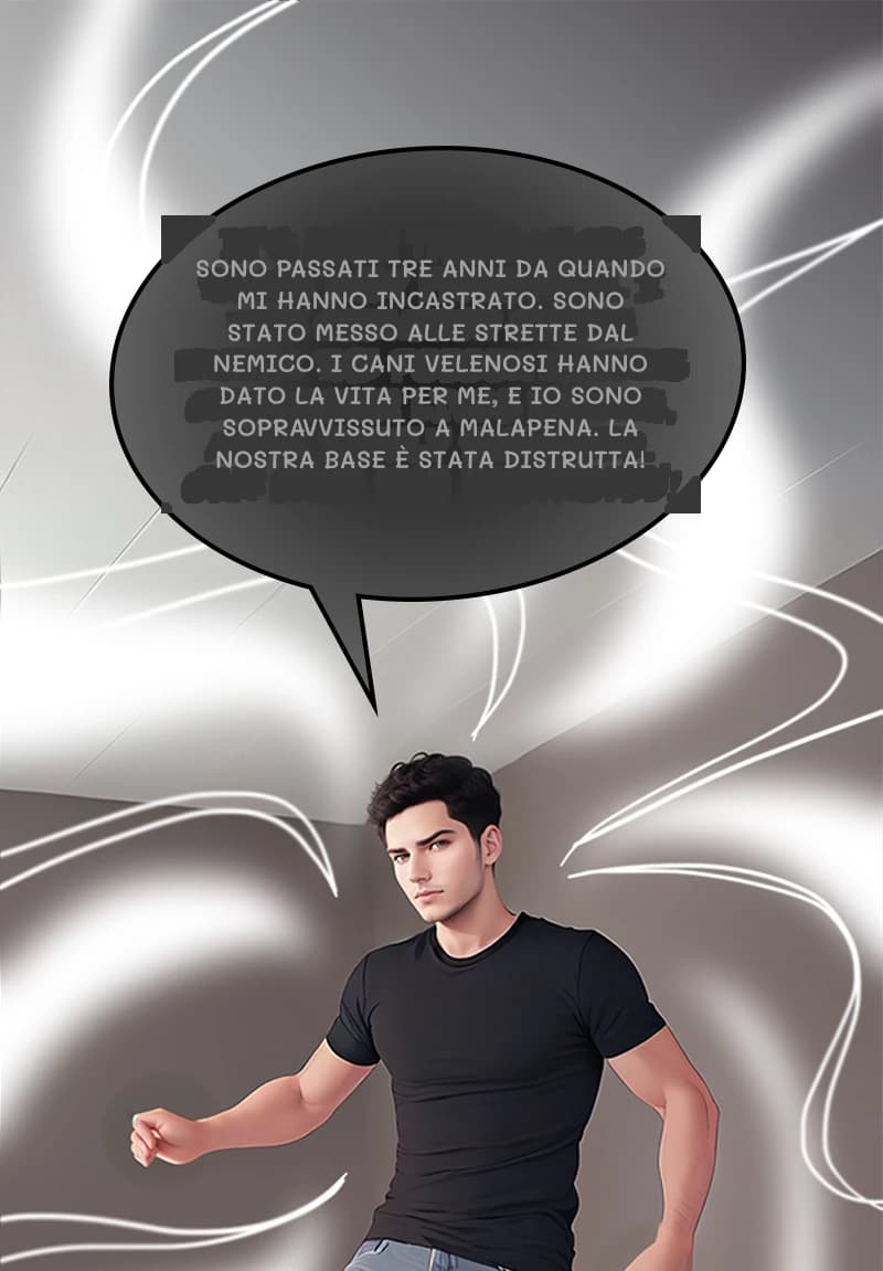 Sono passati tre anni da quando mi hanno incastrato. Sono stato messo alle strette dal nemico. I cani velenosi hanno dato la vita per me, e io sono sopravvissuto a malapena. La nostra base è stata distrutta!