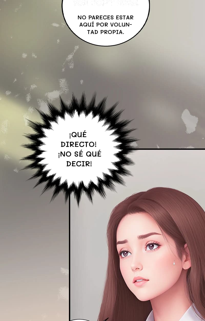 No pareces estar aquí por voluntad propia.
¡Qué directo! ¡No sé qué decir!