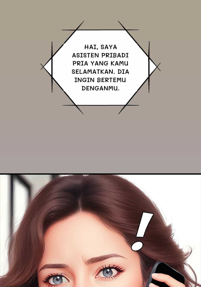 HAI, SAYA ASISTEN PRIBADI PRIA YANG KAMU SELAMATKAN. DIA INGIN BERTEMU DENGANMU.