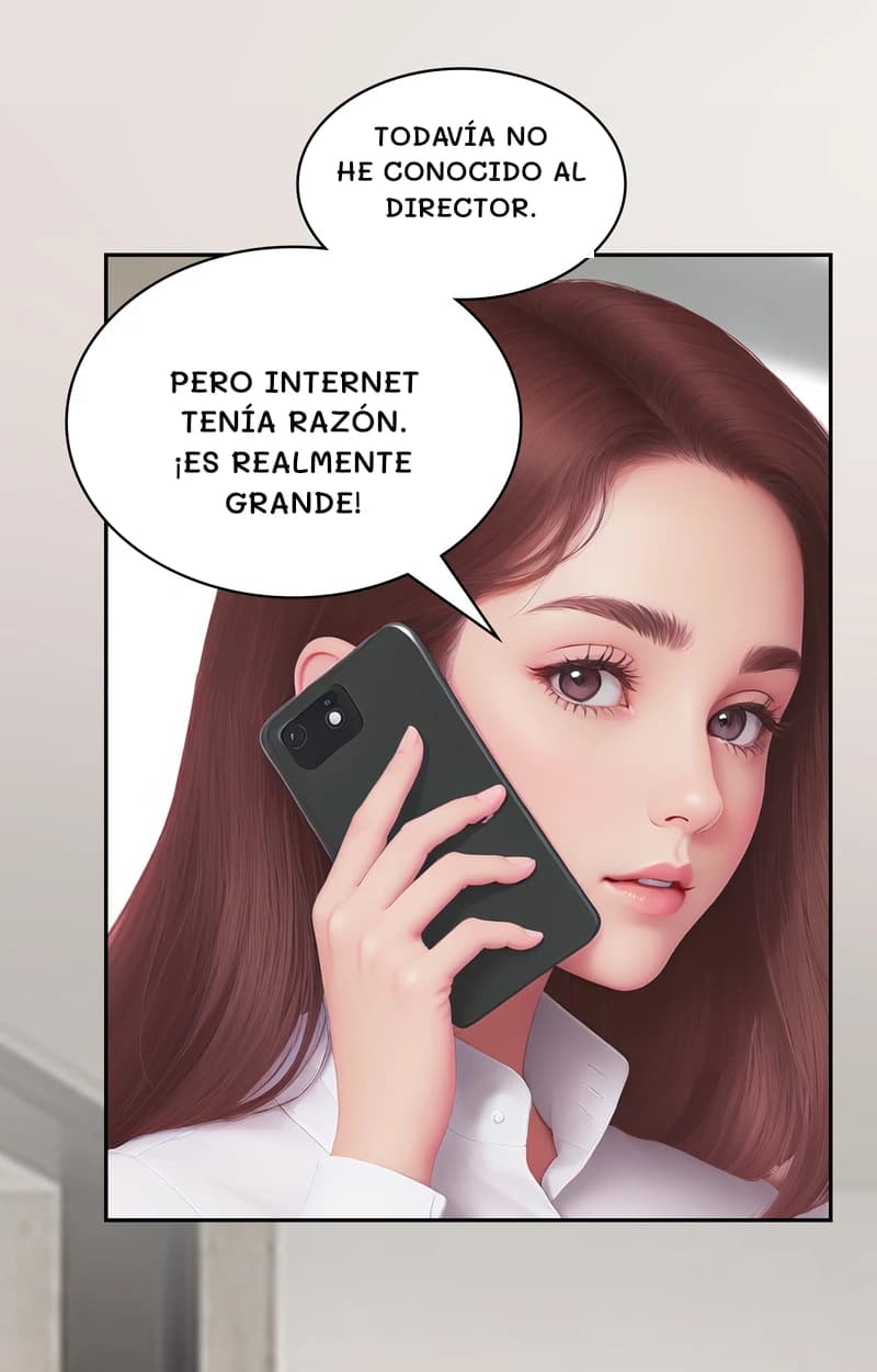 Todavía no he conocido al director.
Pero internet tenía razón. ¡Es realmente grande!