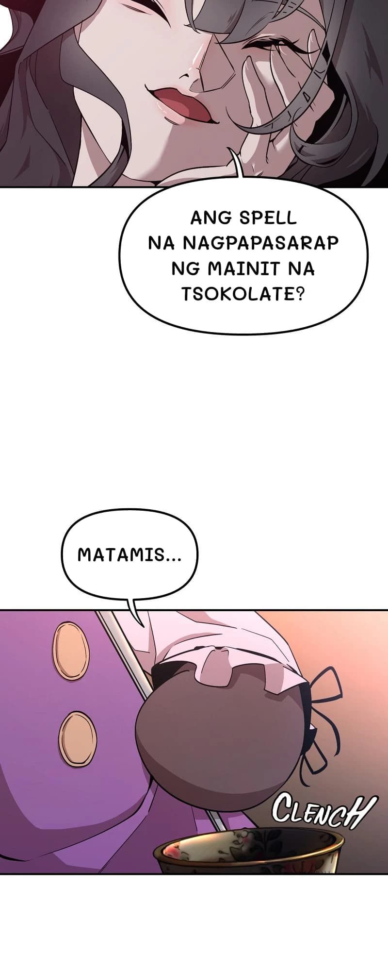 Ang spell na nagpapasarap ng mainit na tsokolate?
Matamis...