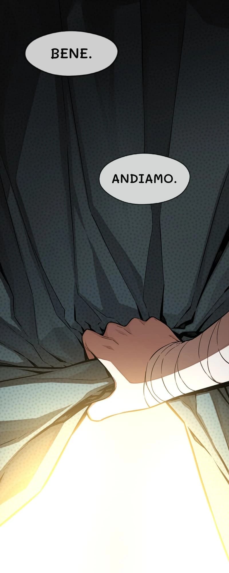 Bene.
Andiamo.