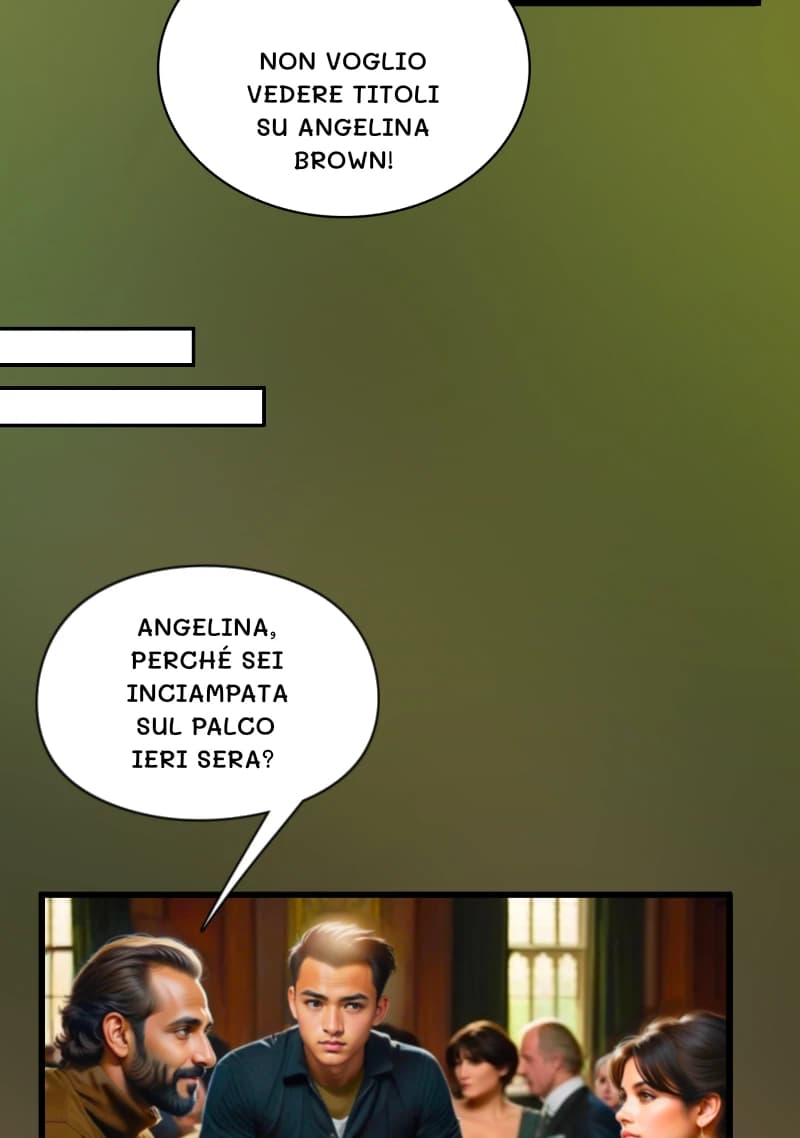 Non voglio vedere titoli su Angelina Brown!
Angelina, perché sei inciampata sul palco ieri sera?