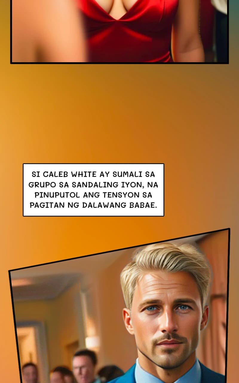 Si Caleb white ay sumali sa grupo sa sandaling iyon, na pinuputol ang tensyon sa pagitan ng dalawang babae.