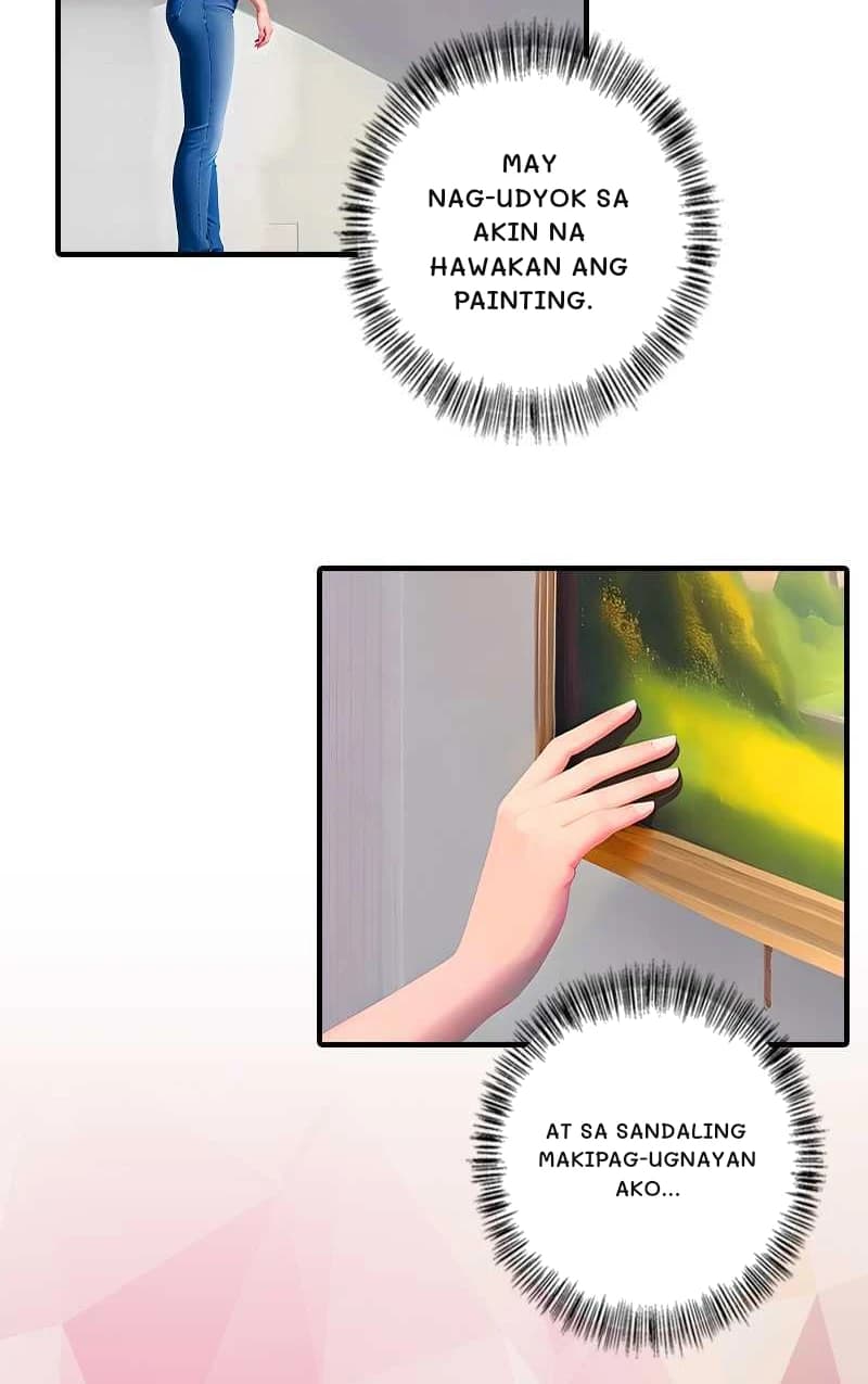 May nag-udyok sa akin na hawakan ang painting.
At sa sandaling makipag-ugnayan ako...