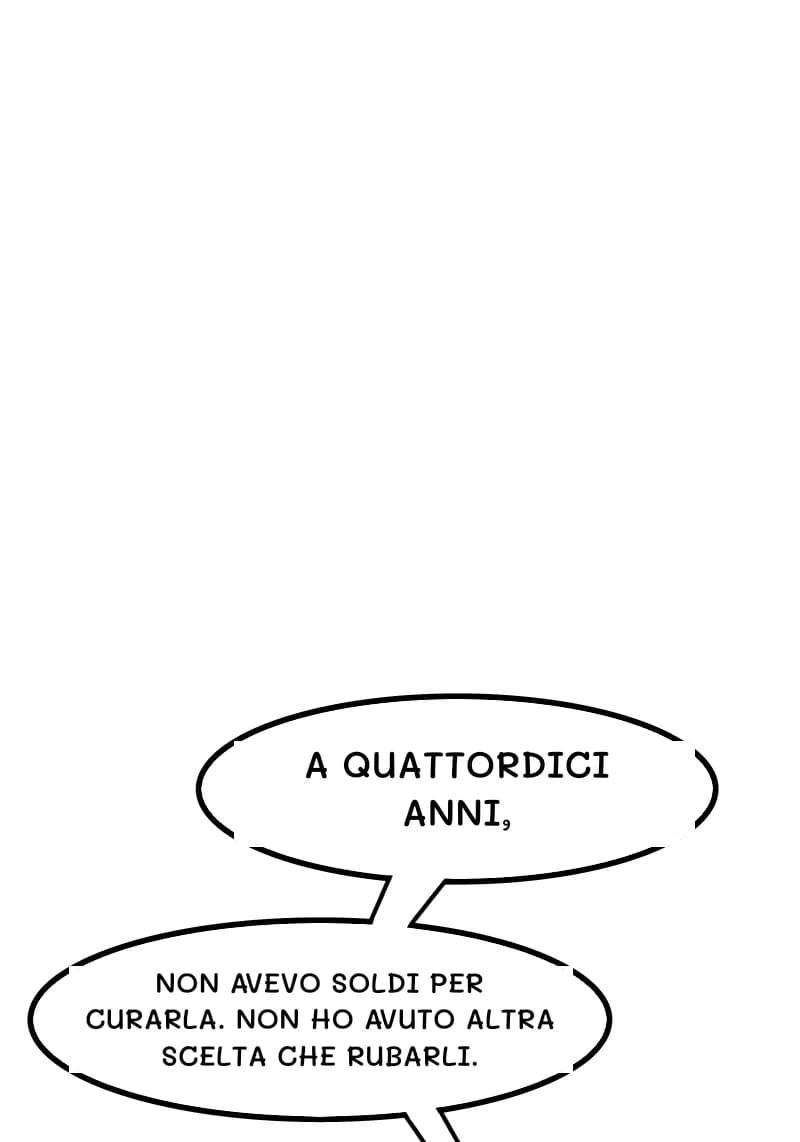 A QUATTORDICI ANNI,
NON AVEVO SOLDI PER CURARLA. NON HO AVUTO ALTRA SCELTA CHE RUBARLI.