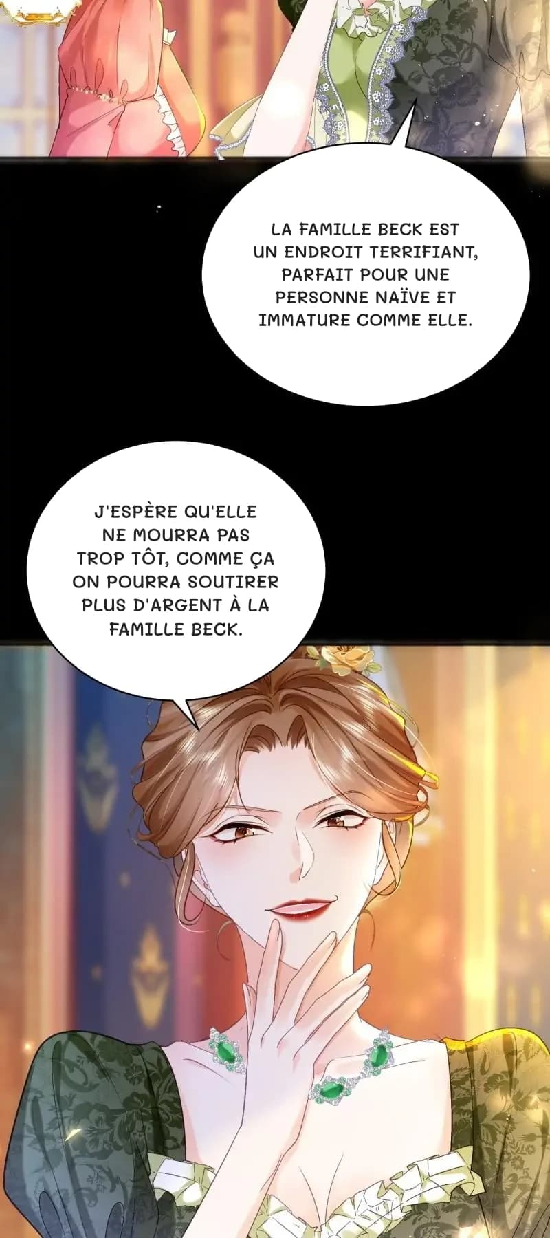 La famille Beck est un endroit terrifiant, parfait pour une personne naïve et immature comme elle.
J'espère qu'elle ne mourra pas trop tôt, comme ça on pourra soutirer plus d'argent à la famille Beck.