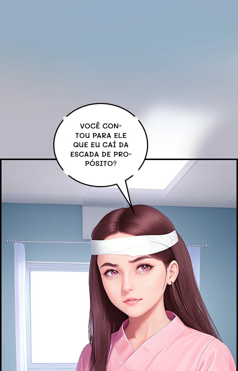 Você contou para ele que eu caí da escada de propósito?
