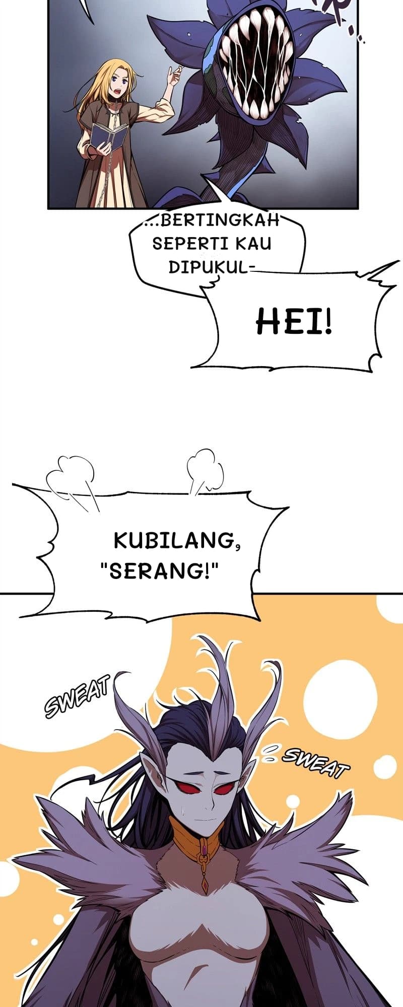 ...bertingkah seperti kau dipukul-
Hei!
Kubilang, "serang!"