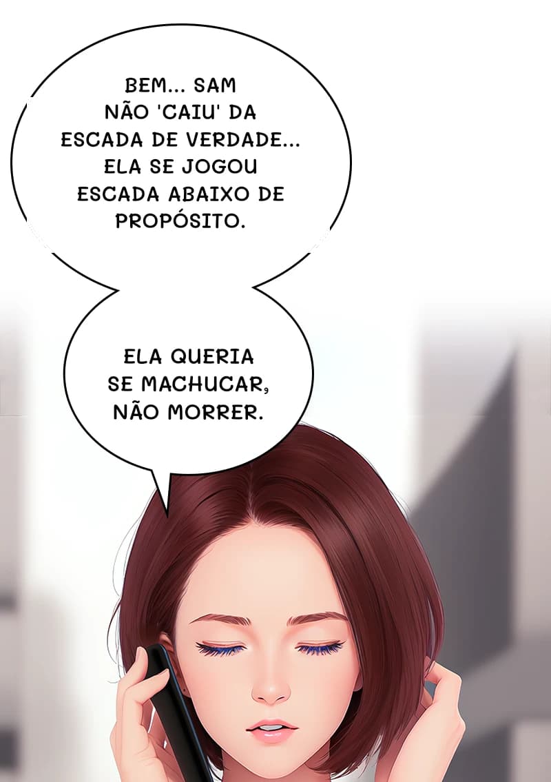 Bem... Sam não 'caiu' da escada de verdade... Ela se jogou escada abaixo de propósito.
Ela queria se machucar, não morrer.