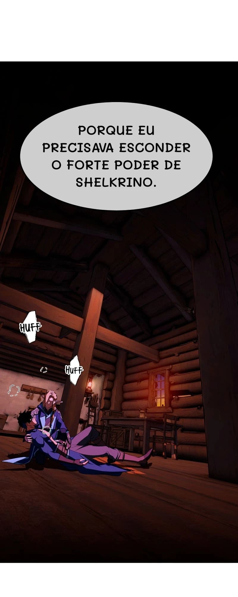 Porque eu precisava esconder o forte poder de Shelkrino.