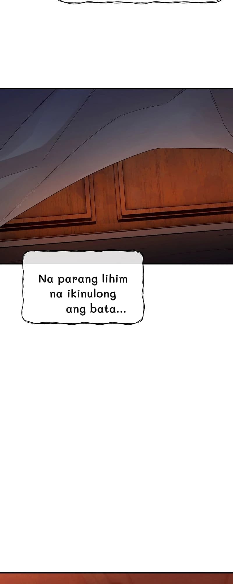 Na parang lihim na ikinulong ang bata...