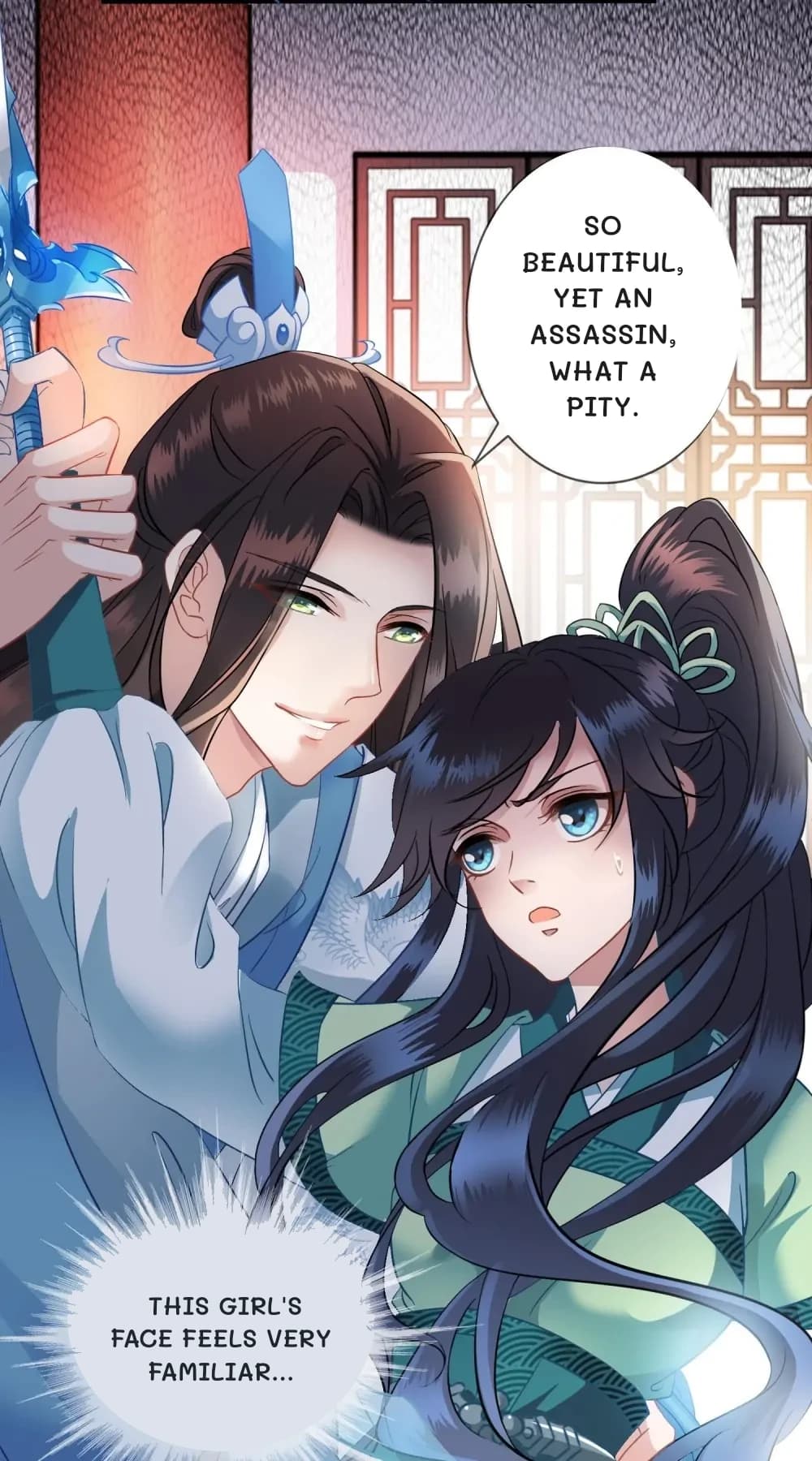 So beautiful, yet an assassin, what a pity.
This girl's face feels very familiar...