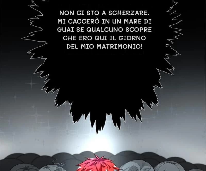 Non ci sto a scherzare. Mi caccerò in un mare di guai se qualcuno scopre che ero qui il giorno del mio matrimonio!