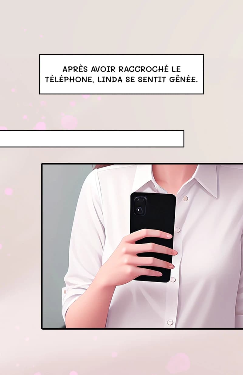 Après avoir raccroché le téléphone, Linda se sentit gênée.