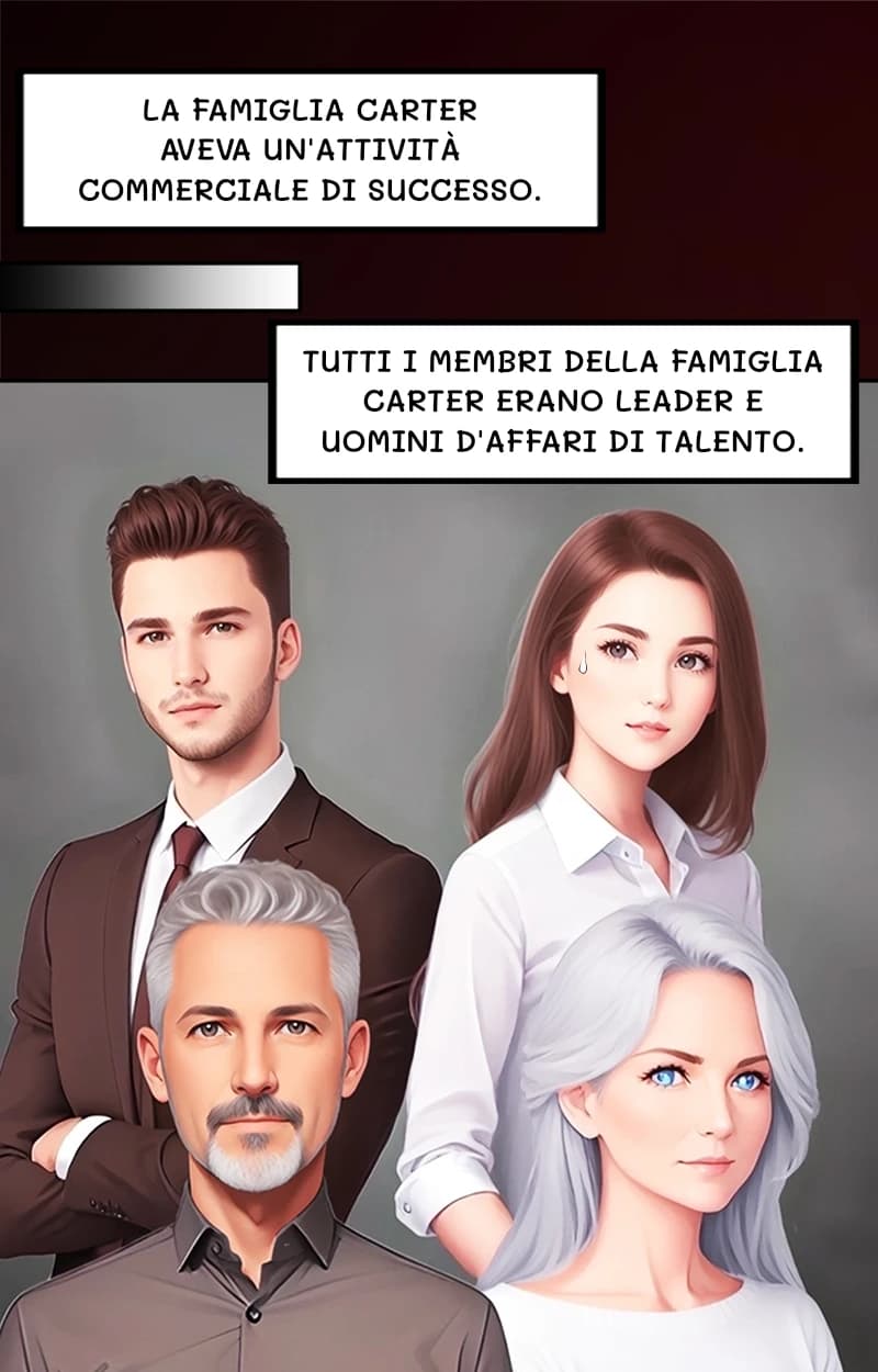La famiglia Carter aveva un'attività commerciale di successo.
Tutti i membri della famiglia Carter erano leader e uomini d'affari di talento.
