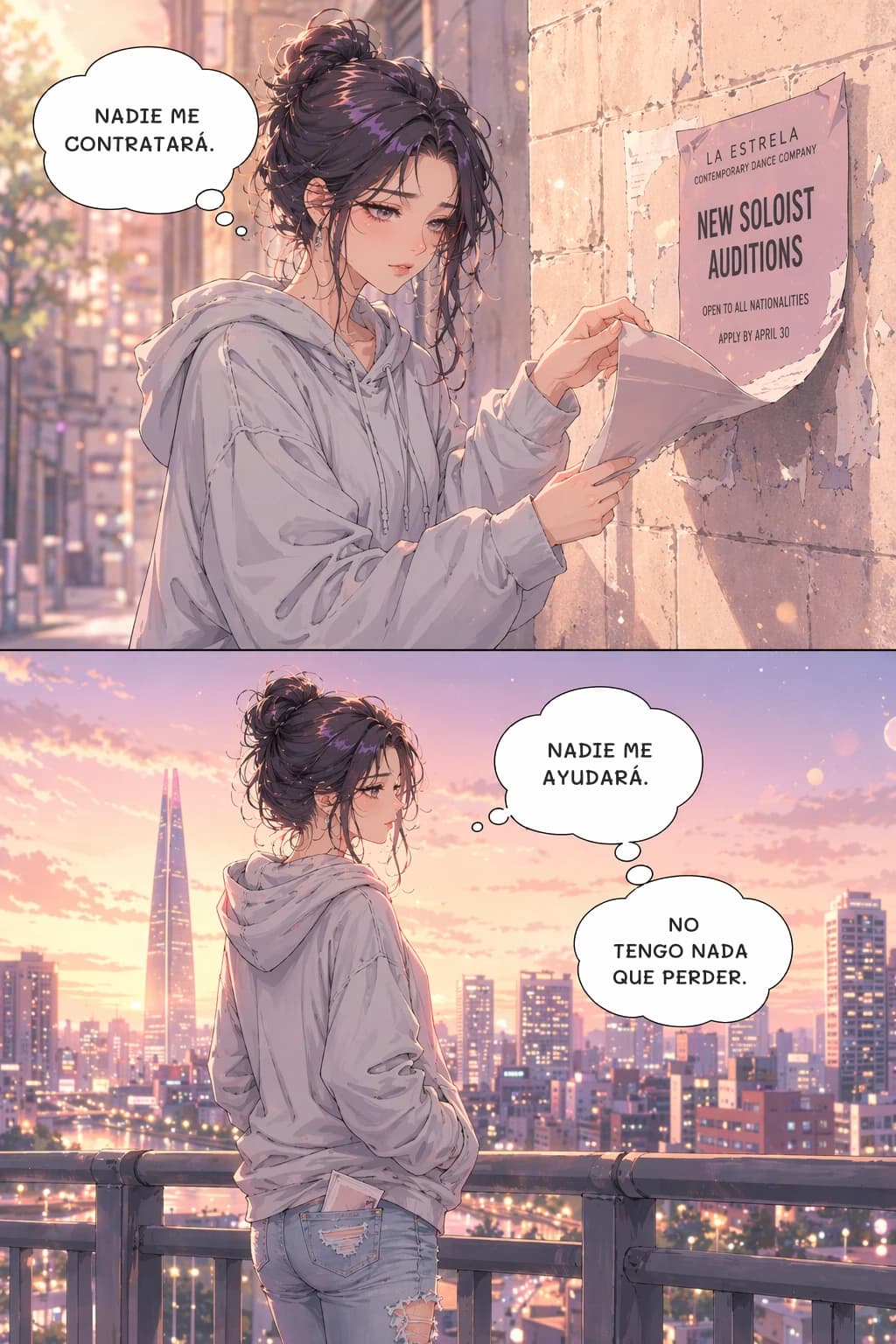 NADIE ME CONTRATARÁ.
NADIE ME AYUDARÁ.
NO TENGO NADA QUE PERDER.