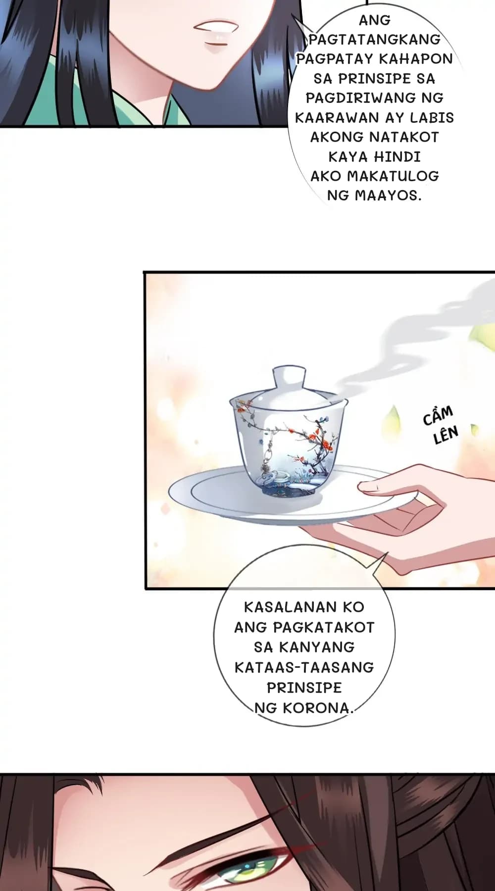 Ang pagtatangkang pagpatay kahapon sa prinsipe sa pagdiriwang ng kaarawan ay labis akong natakot kaya hindi ako makatulog ng maayos.
Kasalanan ko ang pagkatakot sa Kanyang Kataas-taasang Prinsipe ng Korona.