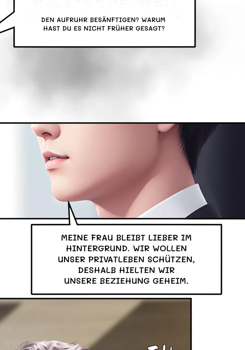 DEN AUFRUHR BESÄNFTIGEN? WARUM HAST DU ES NICHT FRÜHER GESAGT?
Meine Frau bleibt lieber im Hintergrund. Wir wollen unser Privatleben schützen, deshalb hielten wir unsere Beziehung geheim.