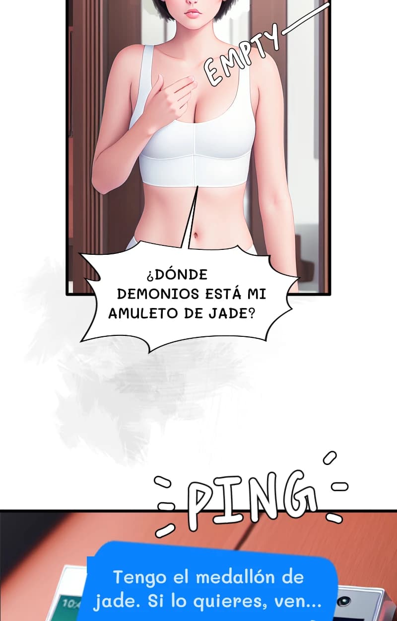 ¿DÓNDE DEMONIOS ESTÁ MI AMULETO DE JADE?
Tengo el medallón de jade. Si lo quieres, ven...