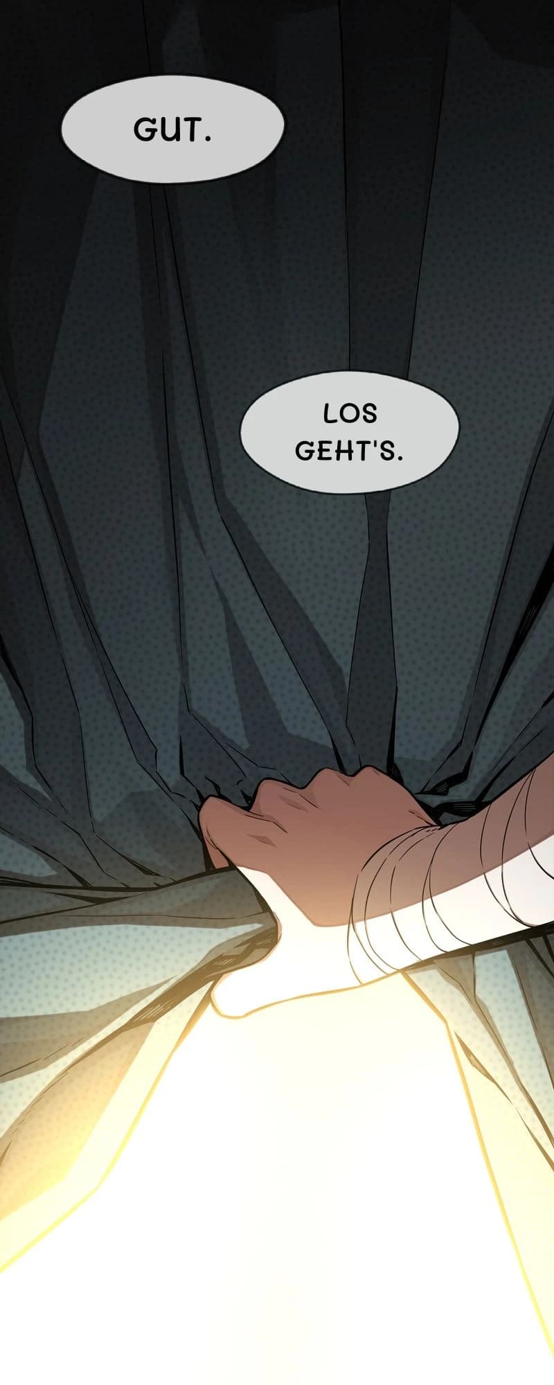 Gut.
Los geht's.