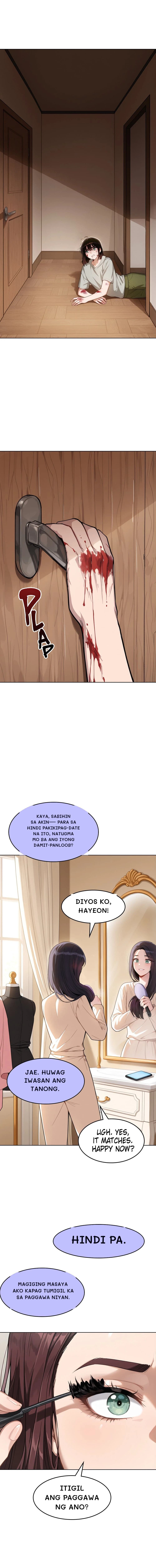 Hindi pa.
Magiging masaya ako kapag tumigil ka sa paggawa niyan.
Itigil ang paggawa ng ano?
Kaya, sabihin sa akin— para sa hindi pakikipag-date na ito, natugma mo ba ang iyong damit-panloob?
Diyos ko, hayeon!
Jae. Huwag iwasan ang tanong.
