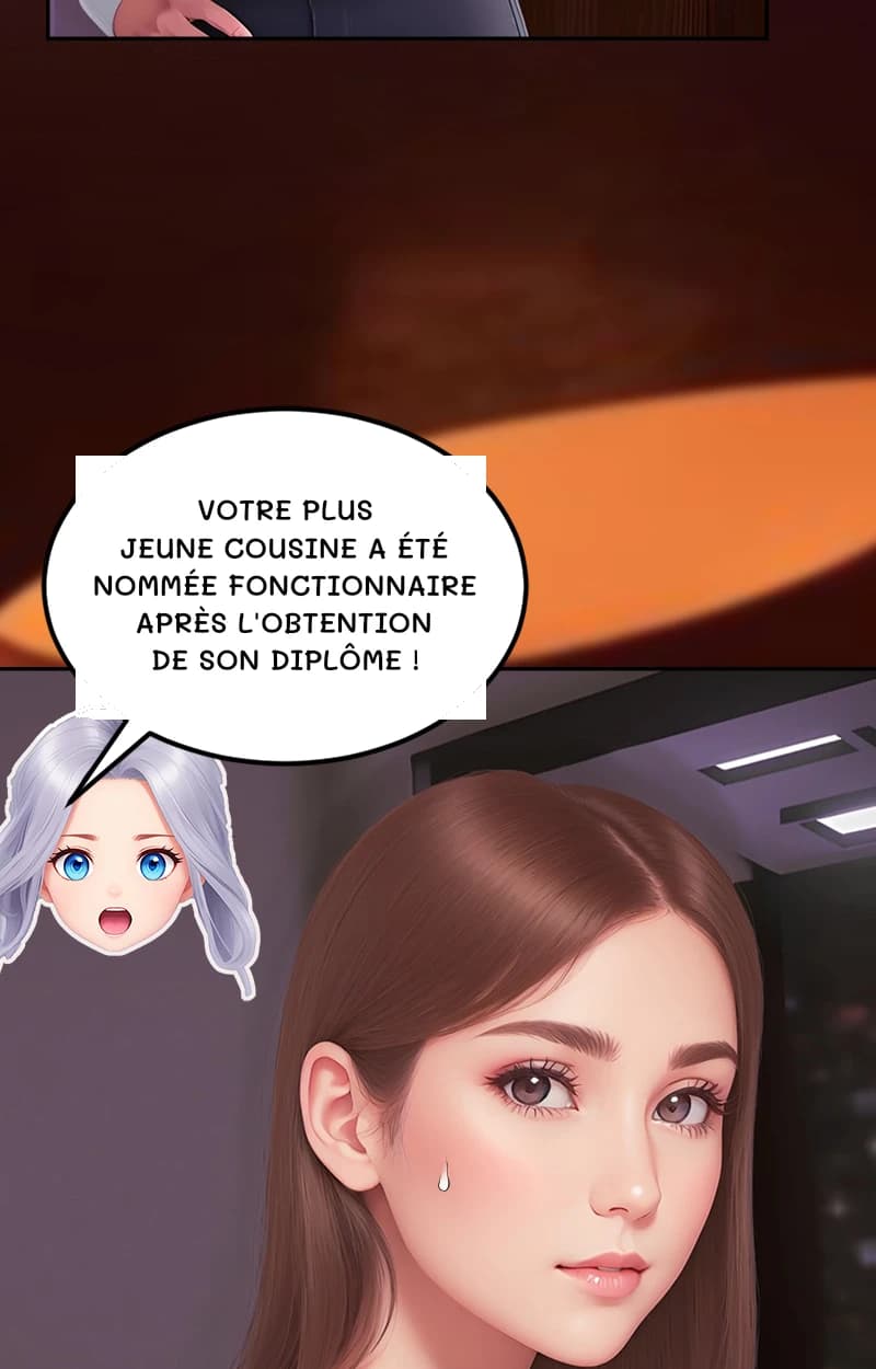 Votre plus jeune cousine a été nommée fonctionnaire après l'obtention de son diplôme !
