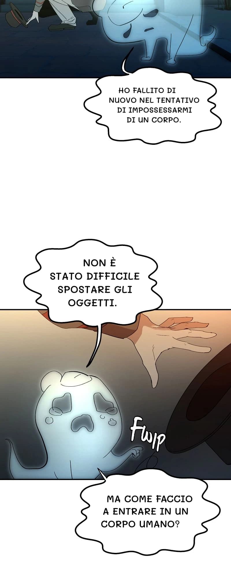 Ho fallito di nuovo nel tentativo di impossessarmi di un corpo.
Non è stato difficile spostare gli oggetti.
Ma come faccio a entrare in un corpo umano?