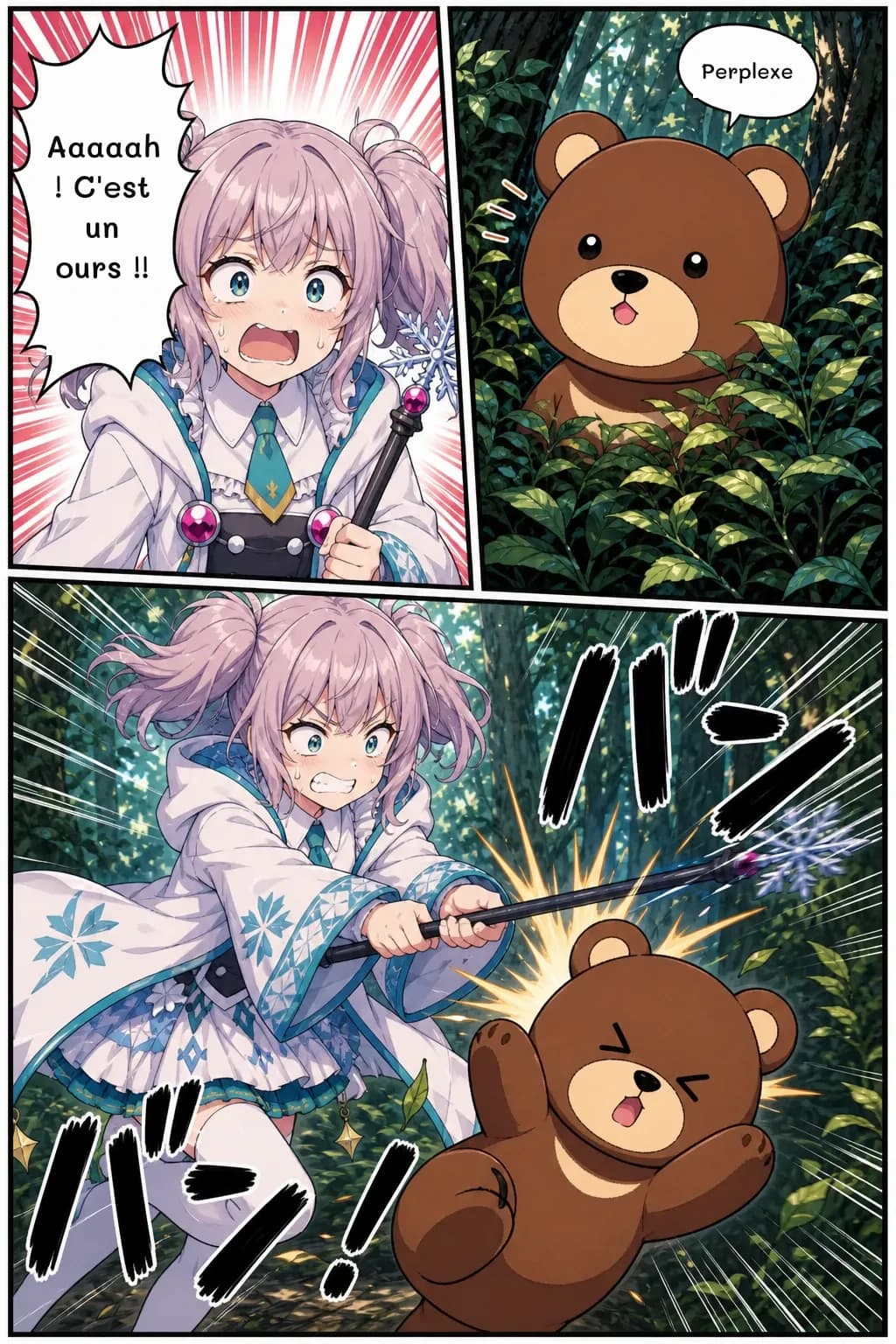 Perplexe
Aaaaah ! C'est un ours !!