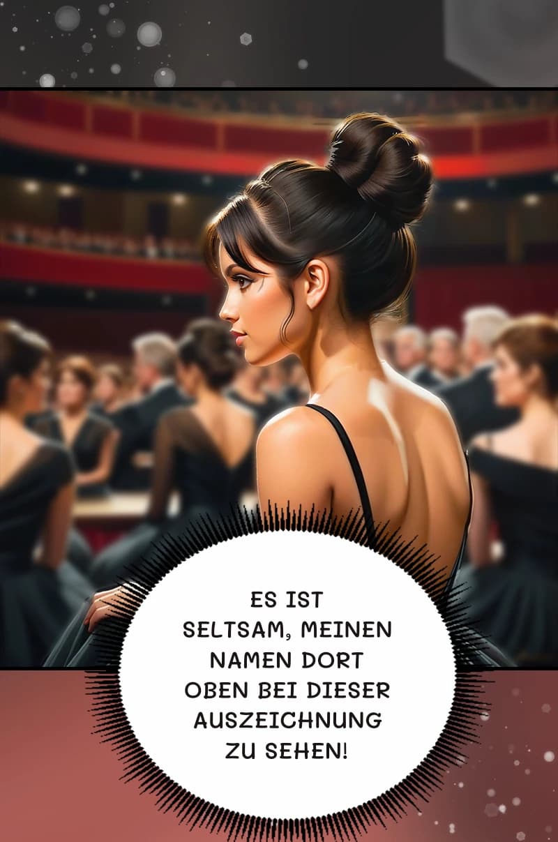 Es ist seltsam, meinen Namen dort oben bei dieser Auszeichnung zu sehen!