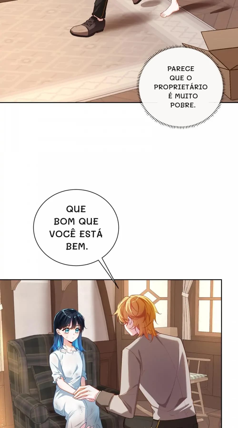 Parece que o proprietário é muito pobre.
Que bom que você está bem.
