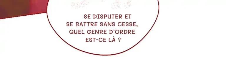 Se disputer et se battre sans cesse, quel genre d’ordre est-ce là ?