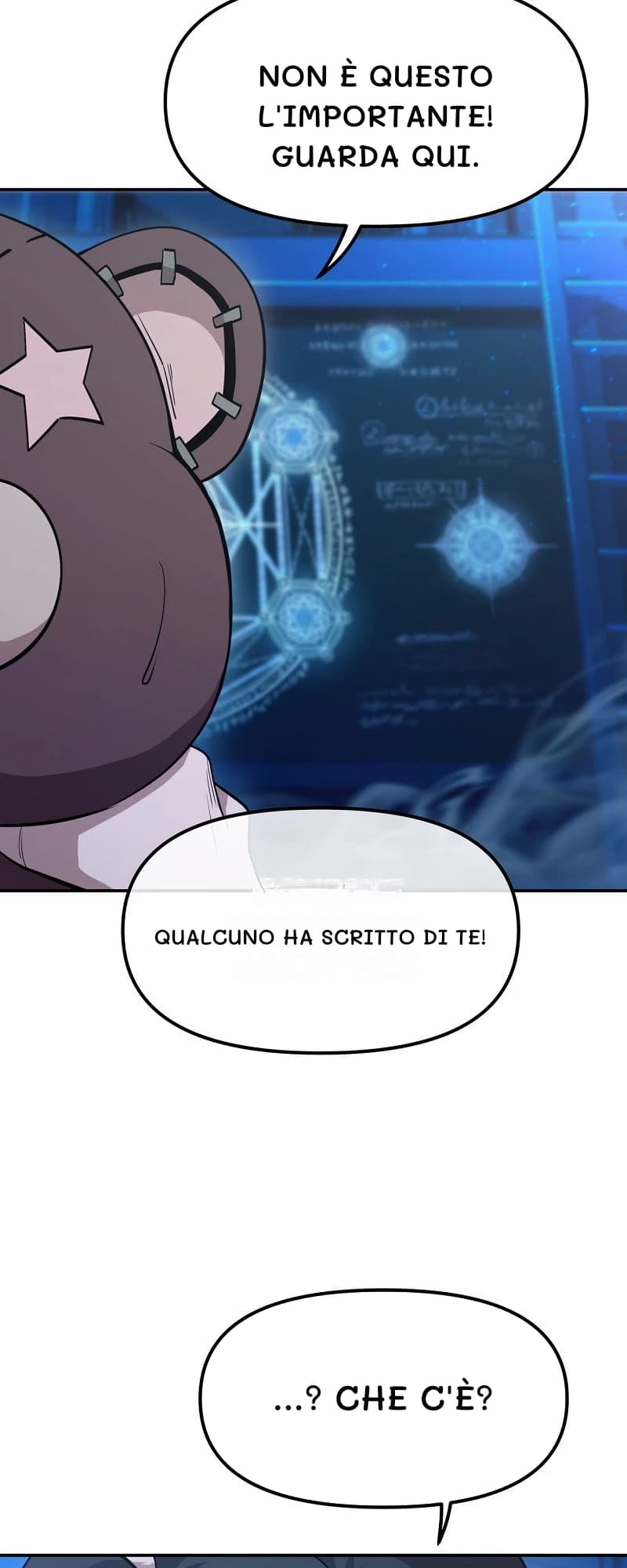 Non è questo l'importante! Guarda qui.
Qualcuno ha scritto di te!
...? Che c'è?