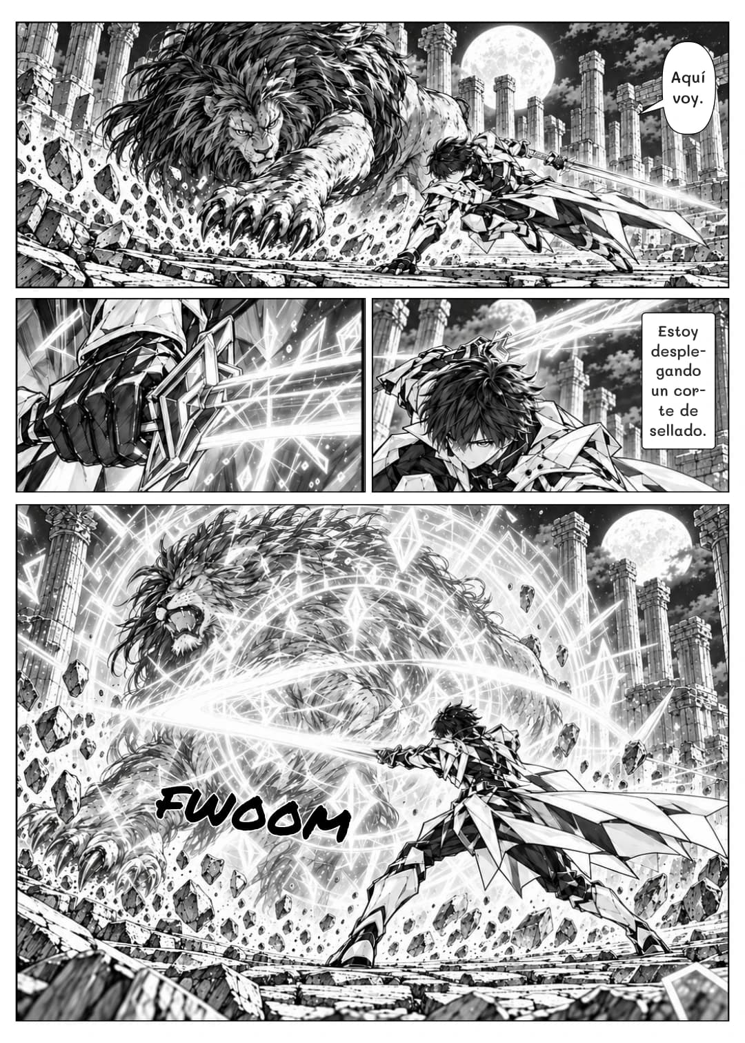 Aquí voy.
Estoy desplegando un corte de sellado.