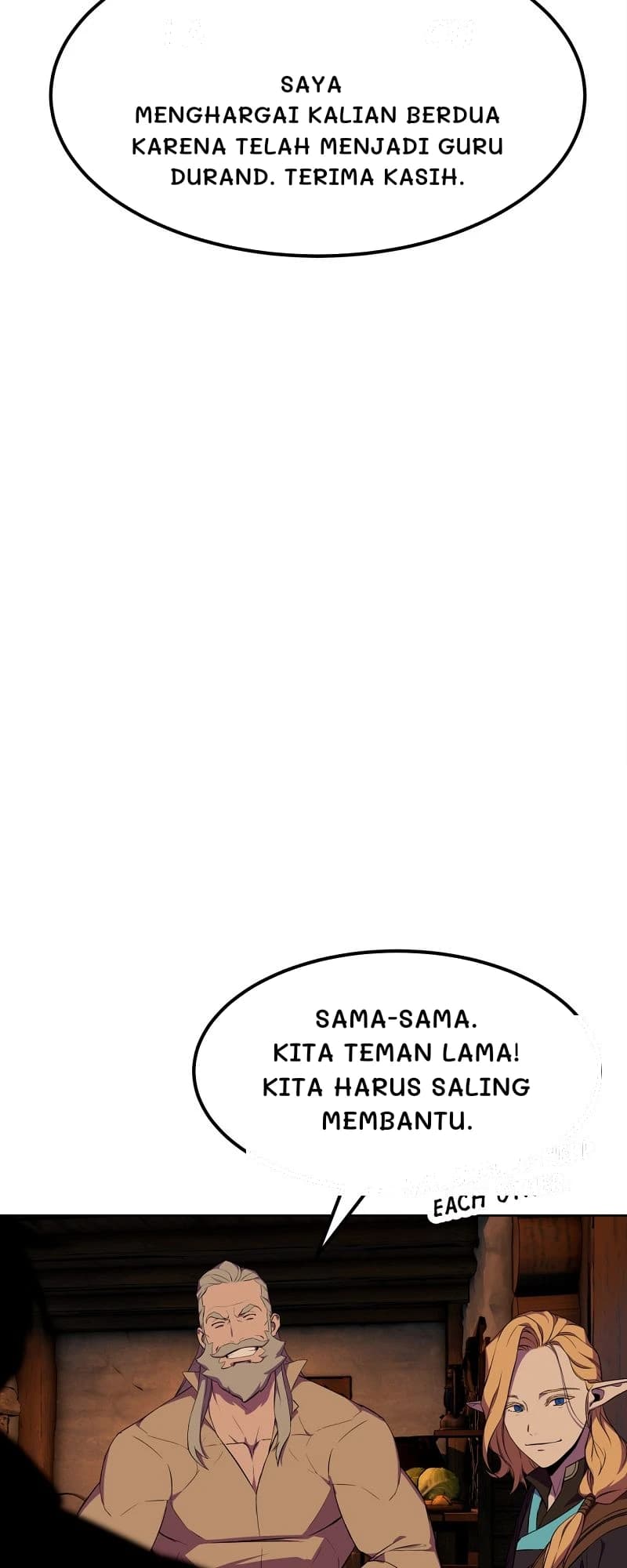 Saya menghargai kalian berdua karena telah menjadi guru Durand. Terima kasih.
Sama-sama. Kita teman lama! Kita harus saling membantu.