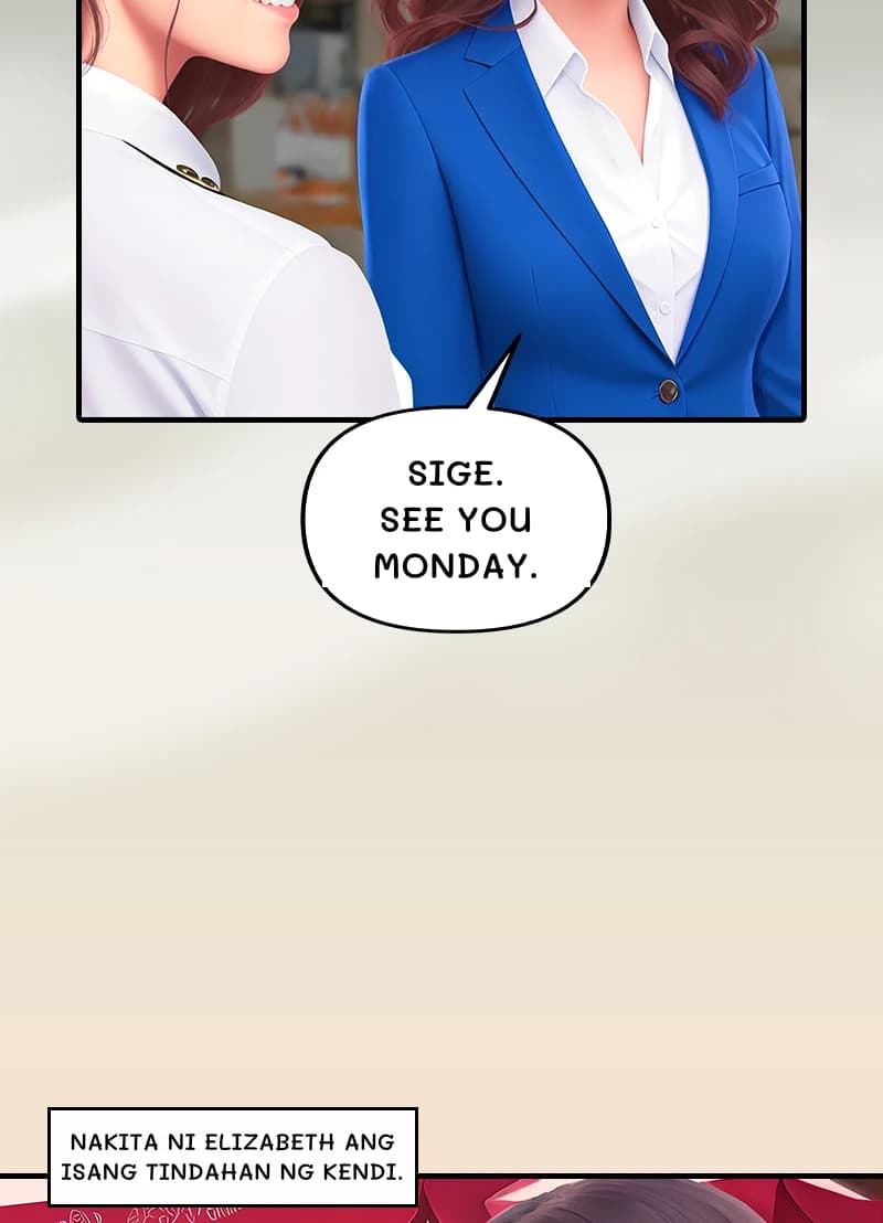 Sige. See you monday.
Nakita ni Elizabeth ang isang tindahan ng kendi.