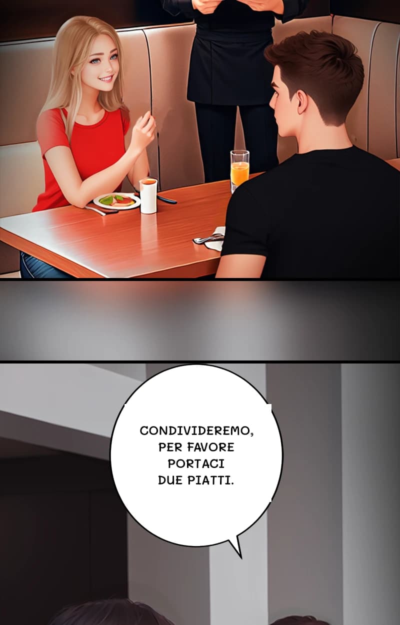Condivideremo, per favore portaci due piatti.
