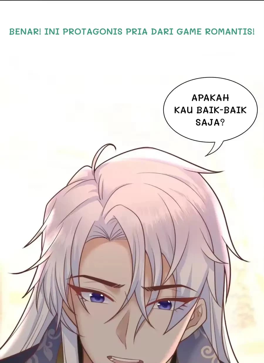Benar! Ini protagonis pria dari game romantis!
Apakah kau baik-baik saja?