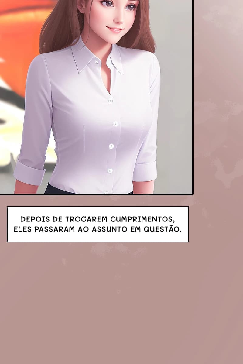 Depois de trocarem cumprimentos, eles passaram ao assunto em questão.