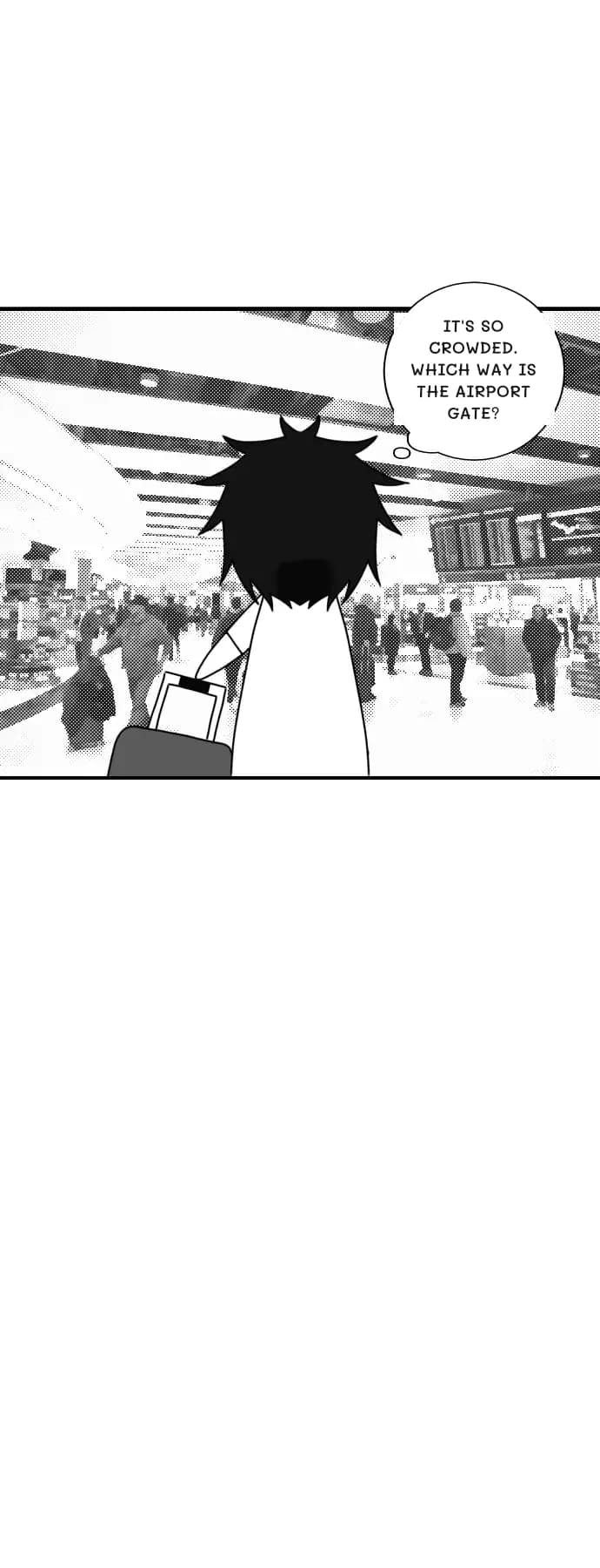 It's so crowded. Which way is the airport gate?